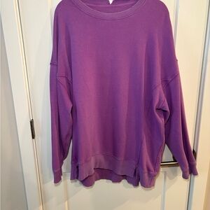 Aerie Purple Oversized Sweatshirt
